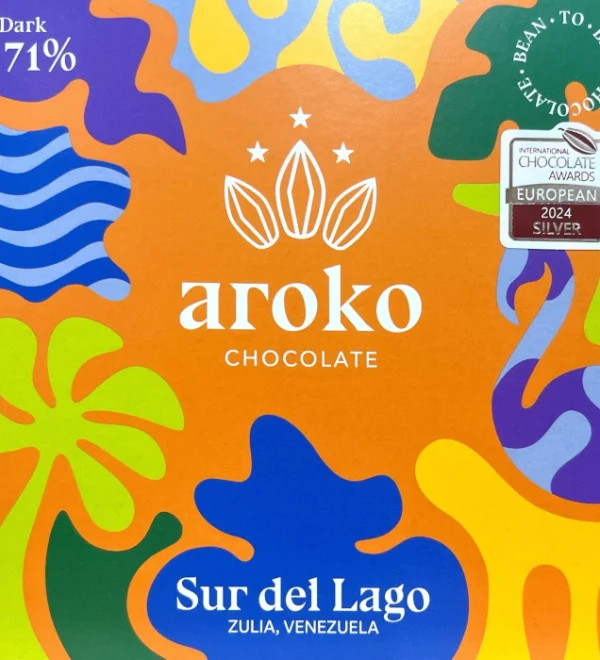 Aroko Sur de Lago chocolate packaging