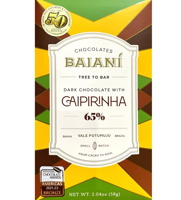 Baiani - Dark Chocolate 65% with Caipirinha | Bean to Bite
