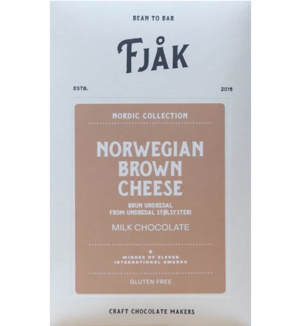 Fjåk Norwegian Brown Cheese 50% milk chocolate