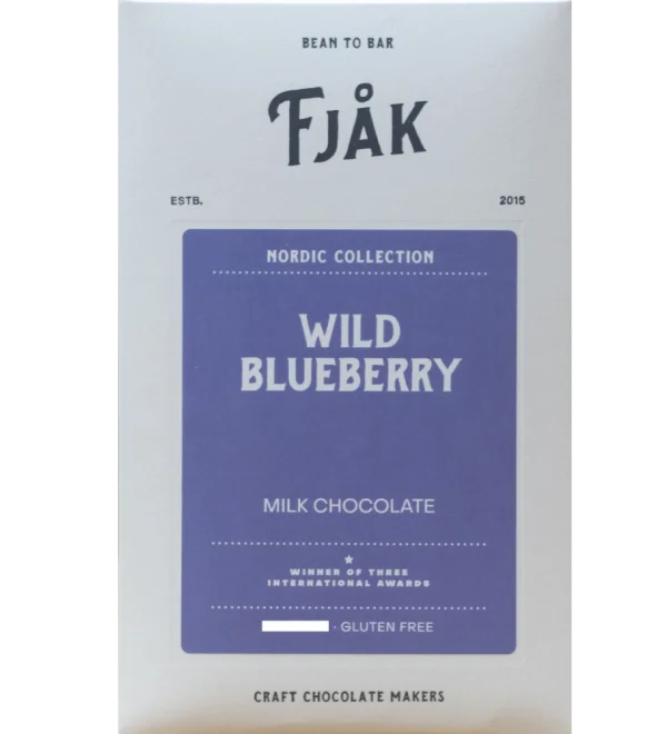 Fjåk Wild Blueberry 50% milk chocolate