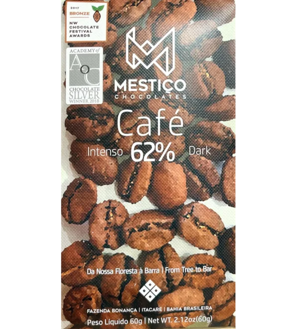 Mestico -  Dark Chocolate 62% with Coffee | Bean to Bite