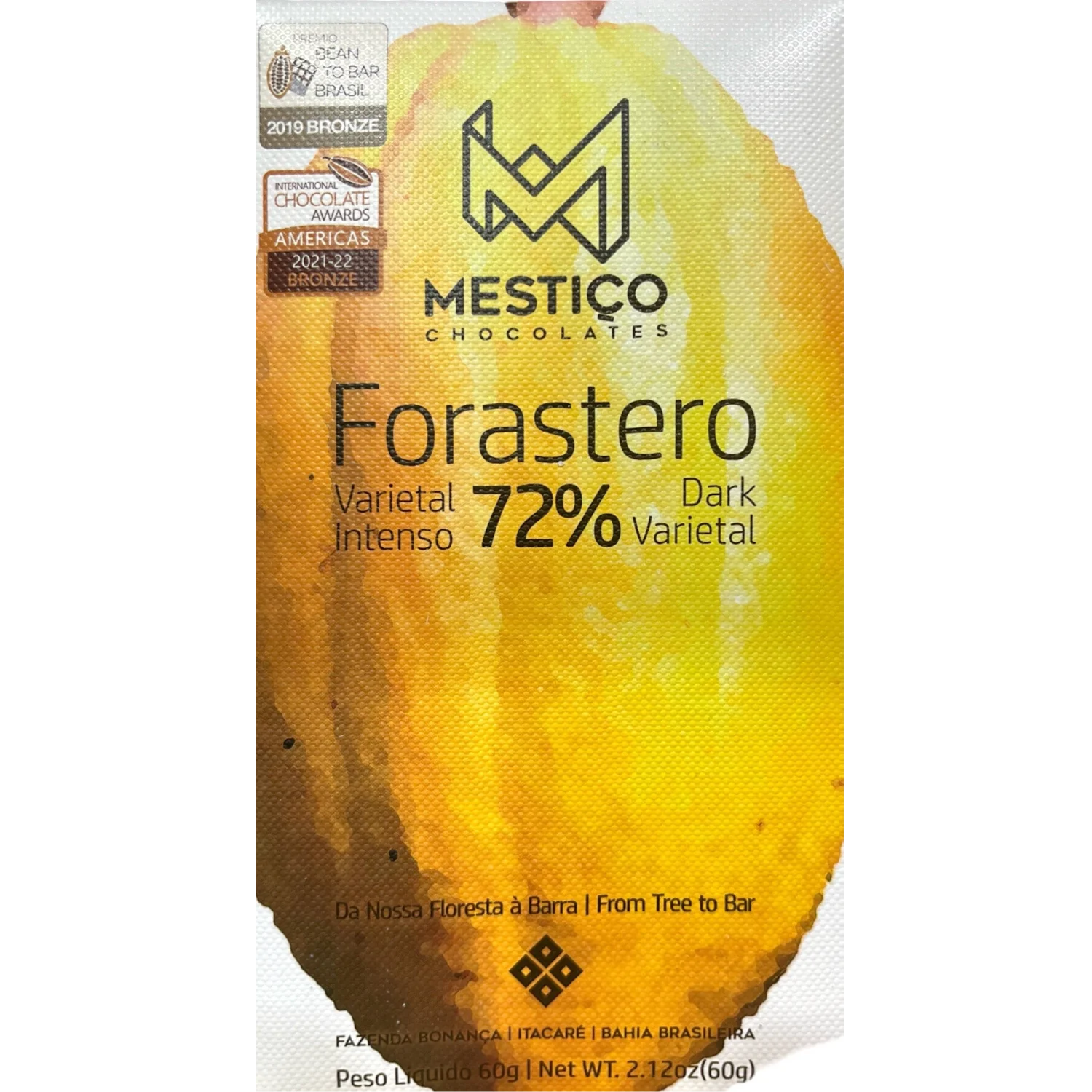Mestico - Dark Chocolate 72% Forastero | Bean to Bite