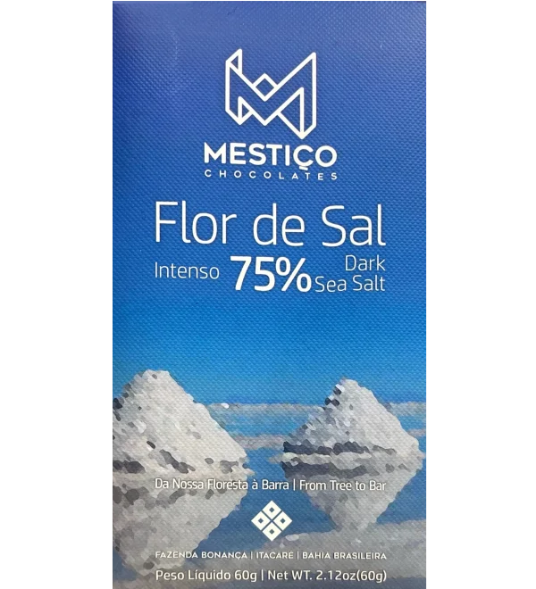 Mestico - Dark Chocolate 75% with Sea Salt | Bean to Bite