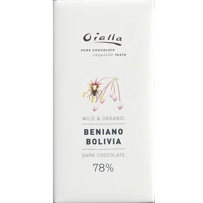 Oialla Beniano 78% Organic Dark Chocolate